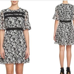 CeCe floral fit & flare dress